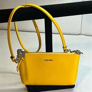 CALVIN KLEIN CROSSBODY BAG MINI IN SUNNY YELLOW SZ S